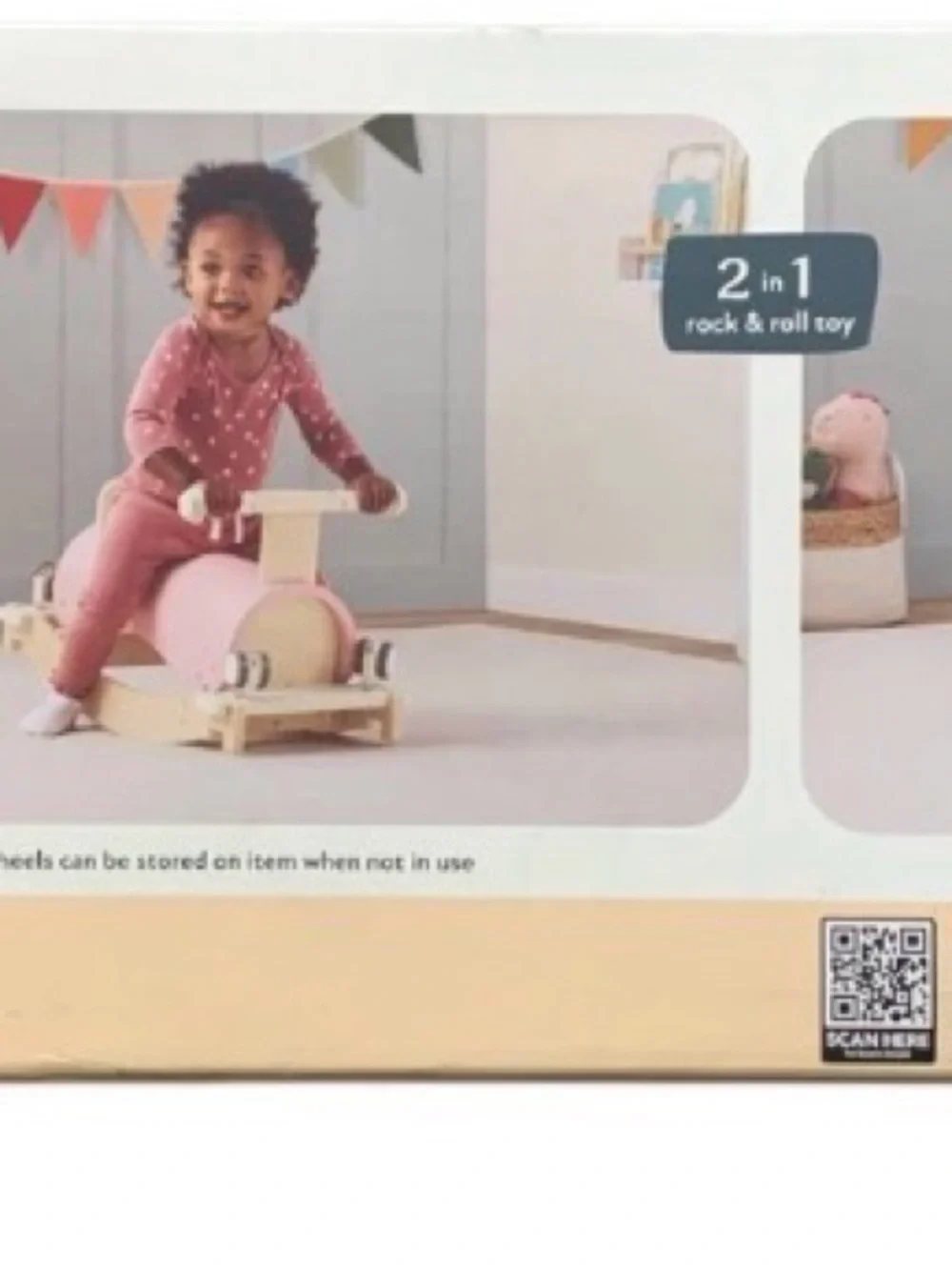 Pink Wooden Rock & Roll Ride-On Toy 18months - 5 yrs - Picture 3 of 6